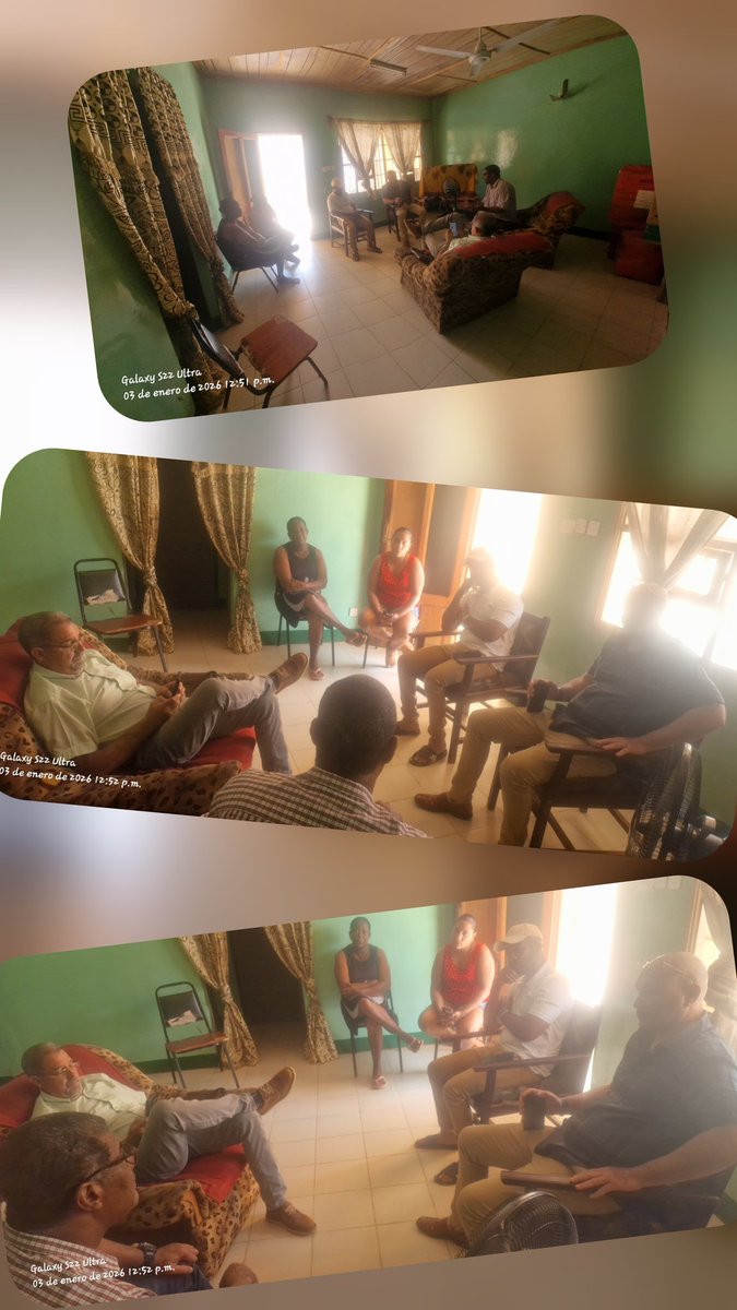 Encuentro entre la dirección de la misión,encabezado por el Dr.Oquendo jefe de la misión cubana en Gambia y miembros de la misión médica de la región Kanifing(Bakao),para dar nuevas informaciones y saber sobre el estado de los colaboradores