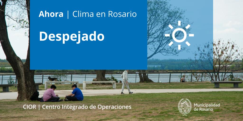 #Clima | A esta hora el cielo está despejado ☀️. La temperatura es de 18.3°C, humedad 55%. Viento del Sudeste a 32 km/h. Buena visibilidad 15 km. 
La máxima rondará los 26°C.