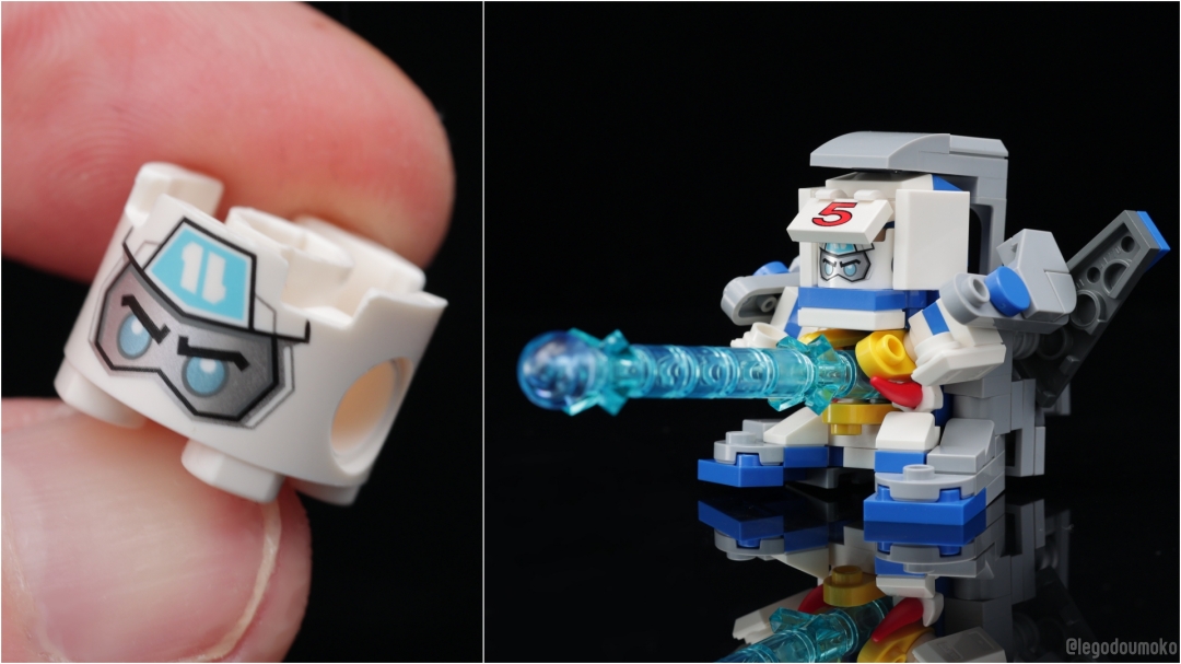 LEGOdouMoko's tweet photo. ビーダマンにしか見えないLEGOのパーツを手に入れたので、やることはひとつしかなかった #LEGO https://t.co/fpGUECkDgq