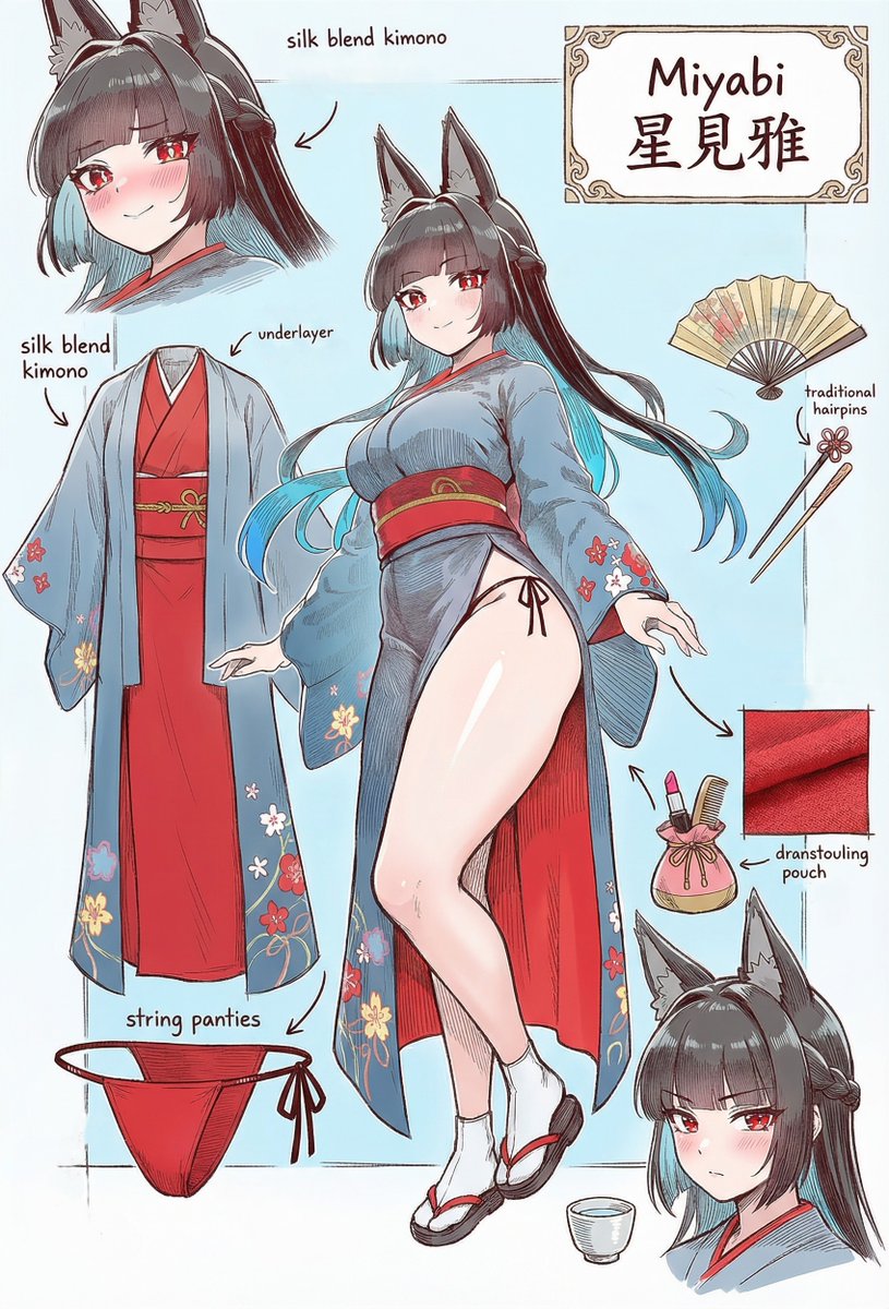 星見雅 / Miyabi （ zzzero ）
お正月な雅の秘密・・・✨
SFW illustration
Pixai：pixai.art/ja/generator/p…
<a href="/PixAI_Official/">PixAI</a> #PixAI