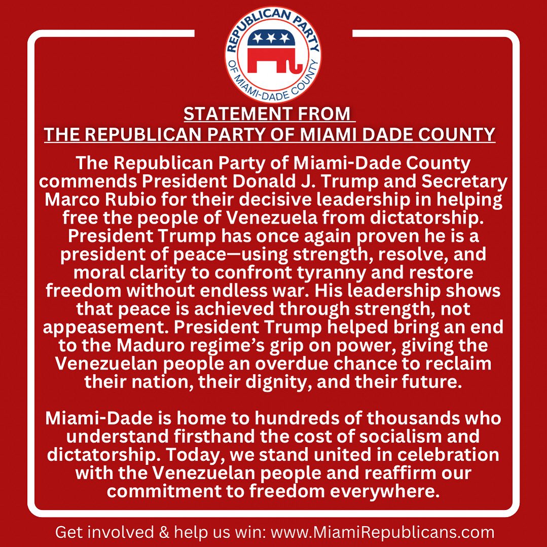 Republican Party of Miami-Dade County tweet media