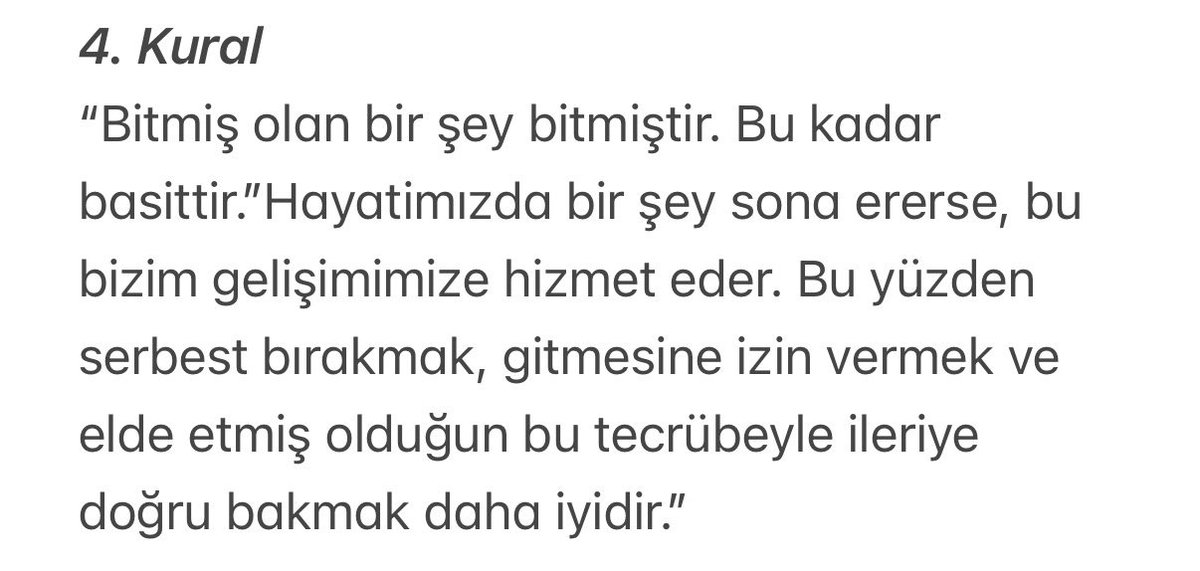kotu hissettigimde kendime hatirlattigim dort kural👇🏻👇🏻 yillardir not defterimde duruyorlar