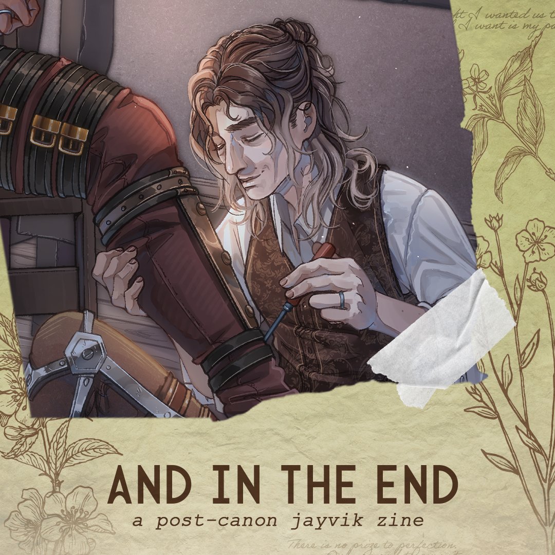 jayvikAUzine's tweet photo. 🌼ART PREVIEW🌸 

We're excited to share with you a sneak peek at @ElyonBlackStar 's stunning work! 

See the full piece in And in the End: A Post-Canon Jayvik Zine! Preorders open until Jan 10th! https://t.co/1ghRtmZwt2