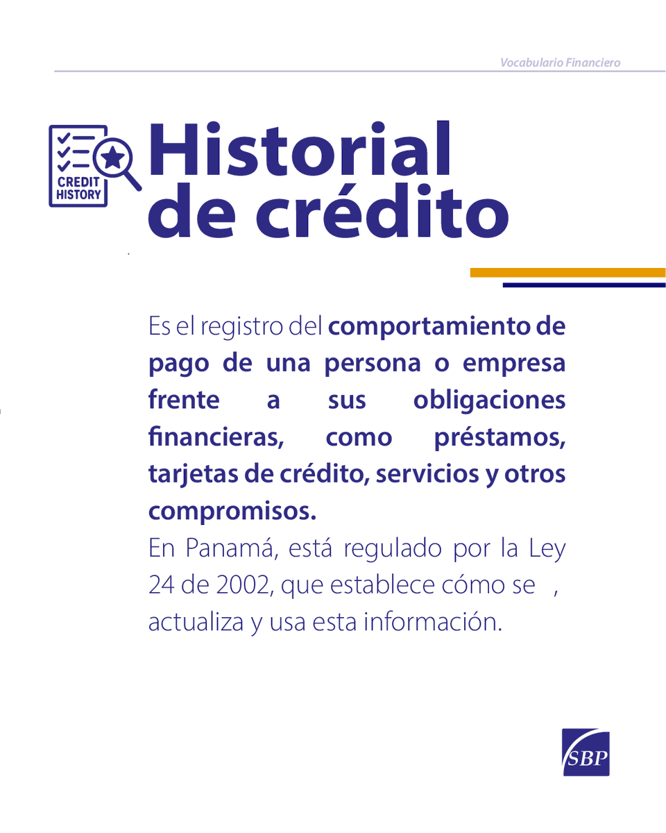 El “Vocabulario Financiero”, son contenidos orientados a fortalecer el conocimiento sobre términos clave del mundo de las finanzas.

Entender los conceptos básicos financieros le ayudará a tomar mejores decisiones más informadas.

#SBPteInforma #VocabularioFinanciero
