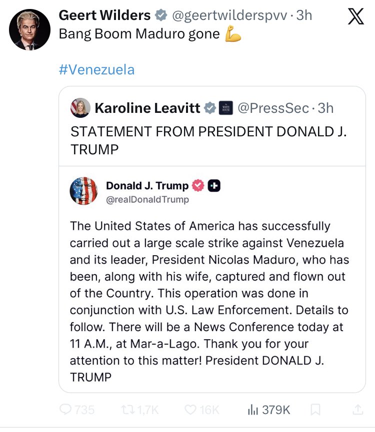 Volgende is hopelijk <a href="/geertwilderspvv/">Geert Wilders</a> die door Pakistaanse special forces wordt meegenomen om in Islamabad terecht te staan voor belediging en naziterrorisme of zoiets.