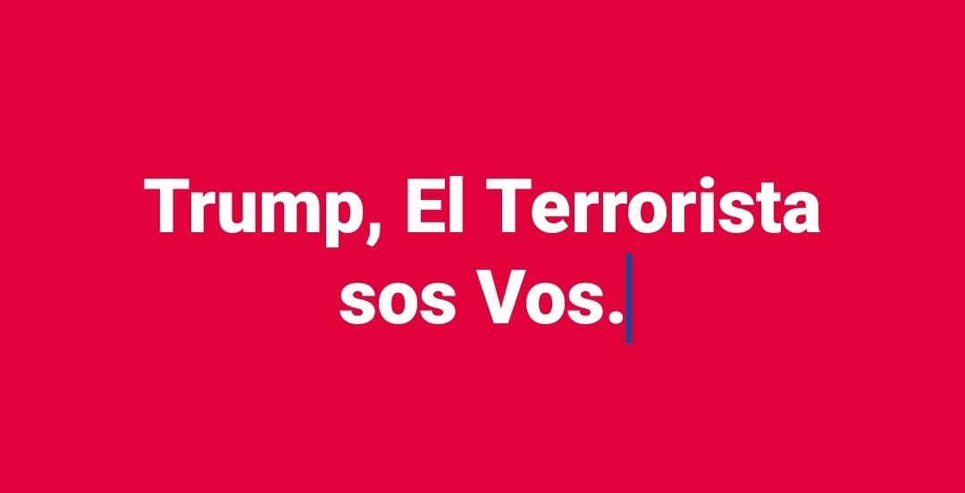 Trump: Pirata, Invasor, Asesino y Chorro.
