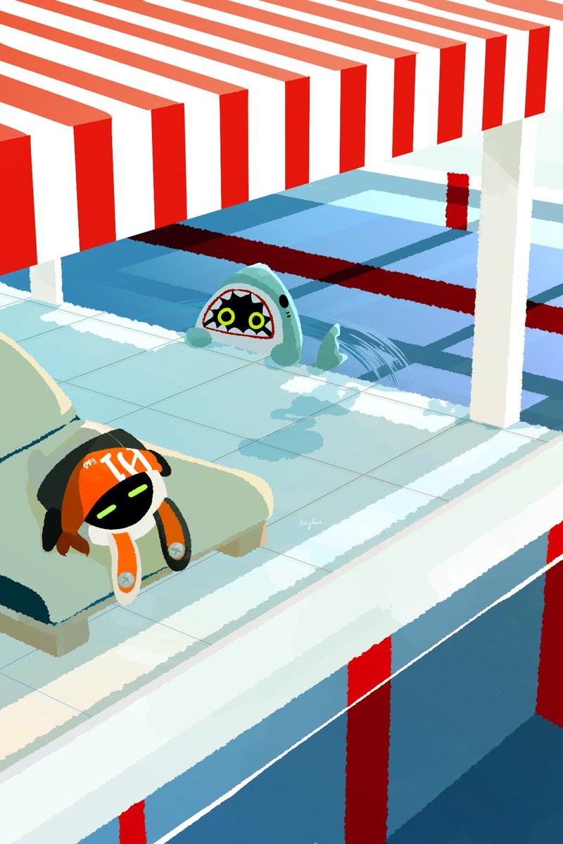 heyhota's tweet image. まどろみプールタイム