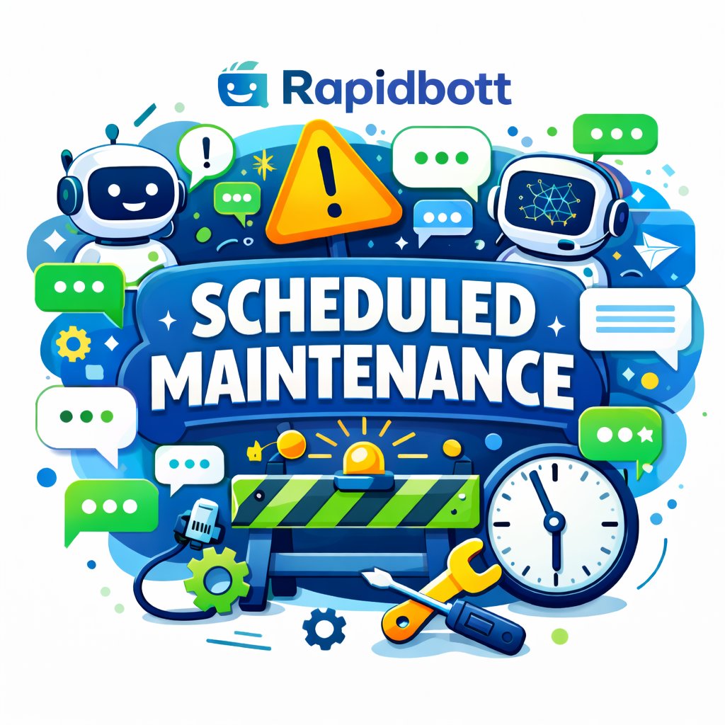 rapidbott's tweet photo. Scheduled Maintenance: Service Provider Network Upgrade

Hello everyone,

We would like to inform you that a network upgrade is scheduled for January 8, 2026, from 6:30 PM to 11:30 PM IST.

During this maintenance window, the platform may experience intermittent connectivity or temporary unavailability.

We apologize for any inconvenience this may cause and appreciate your understanding.

Thank you for your continued support.