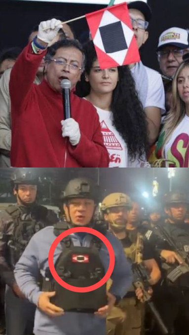 Sin piedad para estos terroristas <a href="/petrogustavo/">Gustavo Petro</a> —————- <a href="/realDonaldTrump/">Donald J. Trump</a> Colombia te espera con los brazos abiertos. 👏