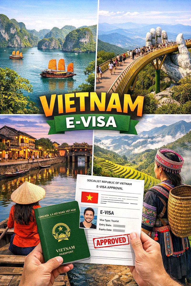 eservices6226's tweet photo. Discover Vietnam Seamlessly with Vietnam Tourist eVisa
Explore Vietnam’s top tourist places like Ha Long Bay, Hoi An, Da Nang, and Sapa ✈️ Travel easily with the Vietnam eVisa—fast, online, and hassle-free.
👉 Apply Here: https://t.co/SgRqa5yUxV https://t.co/4f2w2ewaBs