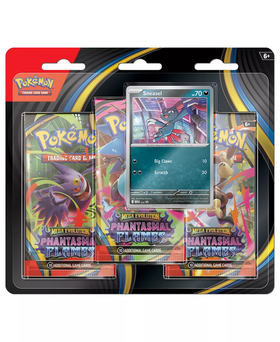 PokemonRestocks's tweet photo. Mega Charizard UPC &amp; Phantasmal Flames 3-Pack Blisters up at Macy’s!

UPC: https://t.co/LLeqX0PTXa
3-Pack Blister: https://t.co/FxOIvEXWpG

#PokemonTCG #ad https://t.co/3D6Fu8VYP3