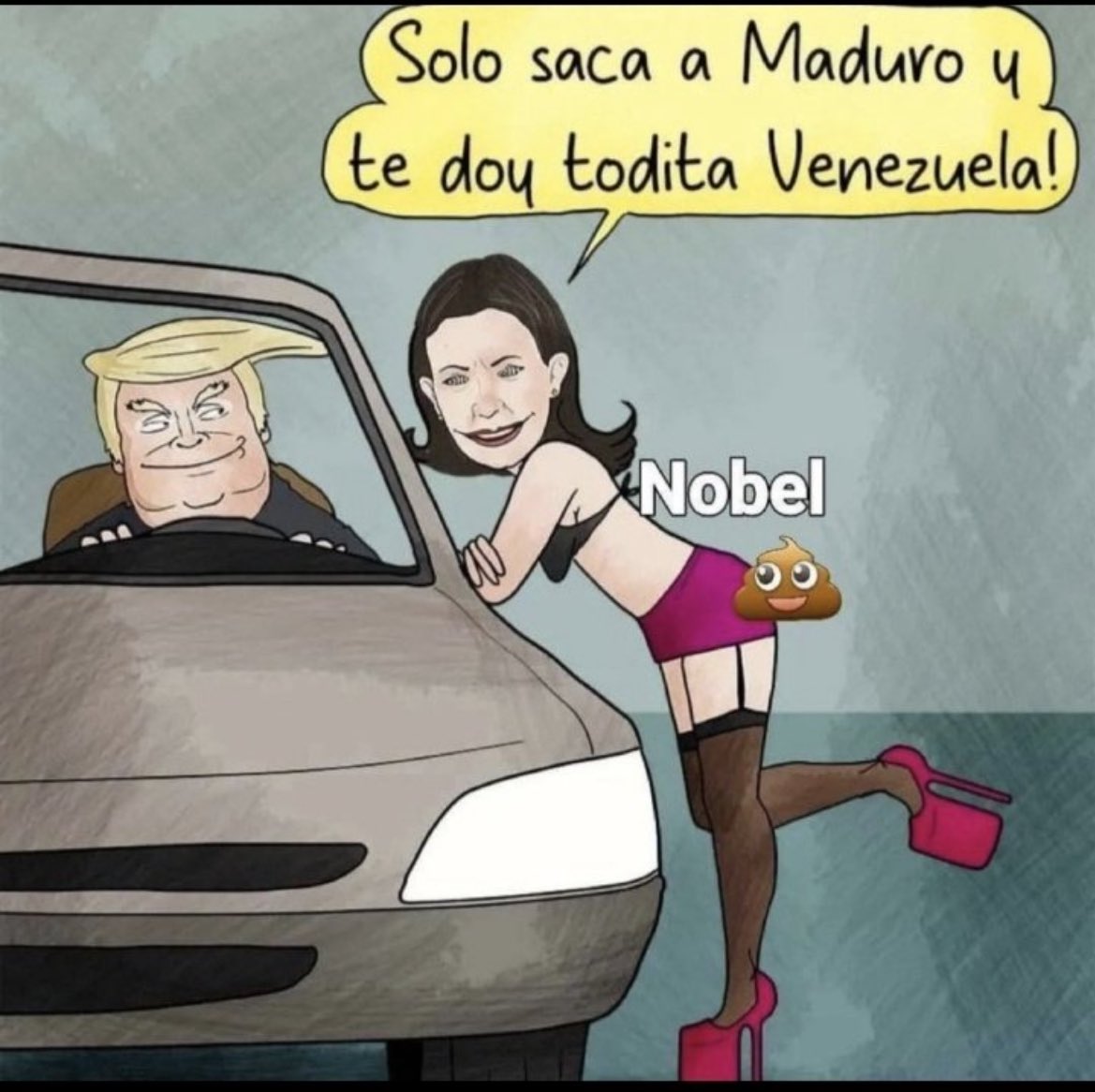 La ramera de América <a href="/MariaCorinaYA/">María Corina Machado</a>