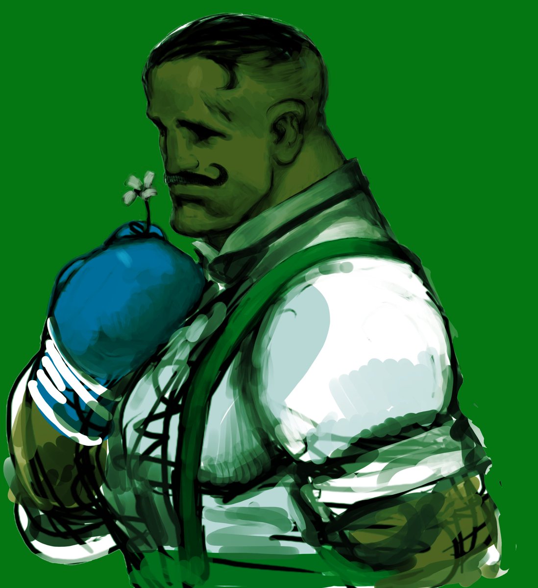 nbajambook's tweet image. Akiman's character art for Street Fighter III: 3rd Strike.