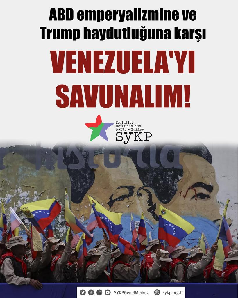 ABD emperyalizminin Venezuela’yı sömürgeleştirme girişimi durdurulmalıdır!

Trump yönetiminin Venezuela’ya yönelik askeri saldırısının ardından Venezuela Devlet Başkanı Nicolas Maduro’nun eşiyle birlikte kaçırıldığı iddiası doğruysa ABD emperyalizminin saldırganlıkta yeni bir