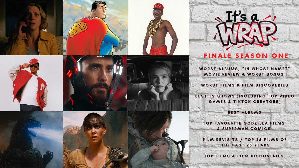 The IT’S A WRAP podcast presents “FINALE SEASON ONE”, a literal TV season’s worth of Best and Worst Of list videos dedicated to movies, TV shows, music and more.  Enjoy, and wishing you all a great 2026! #itsawrapcast #bestof2025 #worstof2025 #Podcasts 

youtube.com/playlist?list=…