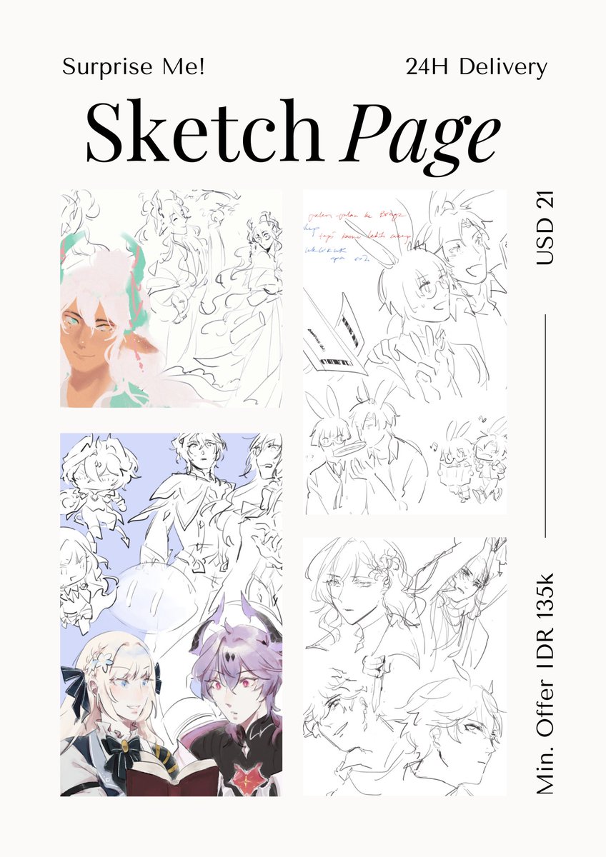 opening these again! as usual msgs are always welcome for inquiries &amp; orders, will start working on them next week 🫡