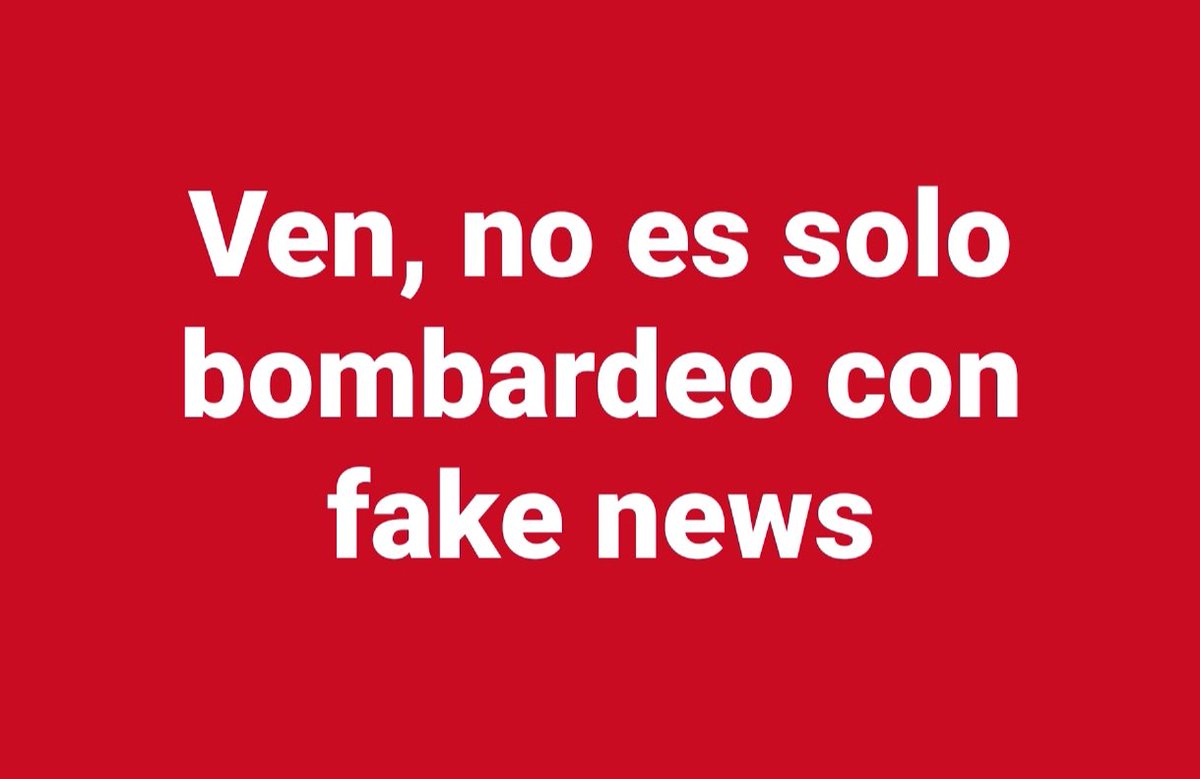 Ven que no es solo bombardeo con fake news ? . Los dueños del algoritmo tb lanzan fuego