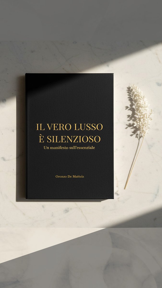 Le parole più forti sono quelle che non hanno bisogno di gridare. 
 È disponibile “Il vero lusso è silenzioso”.
 
Scopri di più 👉 bit.ly/IlVeroLusso
 
#OROORO® #ORORO® #OronzoDeMatteis #TheLuxuryOfSilence #DesignEssenziale