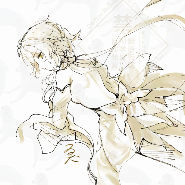 ✨ちゃん新コスたのしみ+右は背面出た時に描いた予想画