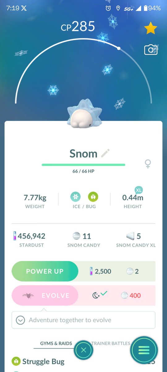 Frosmoth_Milf's tweet photo. ((lookie! 
I have a Snom finally! 
Been playing this game for ages and I finally got the babyyyy)) https://t.co/wqIui1i8wx