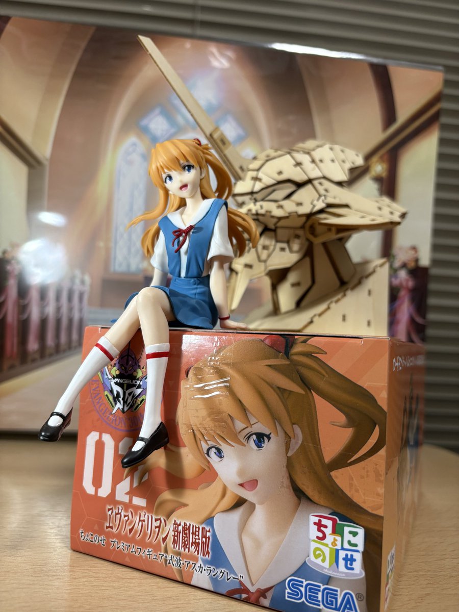 ちょこのせとS.H.Figuartsのアスカ…かわいいね〜☺️