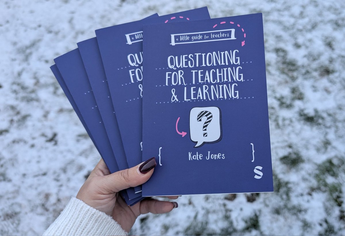 🚨 Giveaway! 🎉 5 copies of my new book Questioning for Teaching &amp; Learning. 💡 

To enter simply repost this post.

🗓 Winners announced Monday 5th January 2026 6pm UK time.

One random winner will be selected from each platform: X, Bluesky, LinkedIn, Instagram &amp; TikTok.

Happy