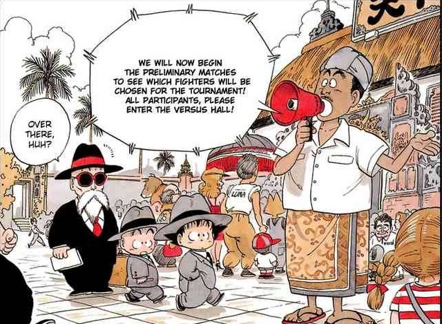 mmaryasir's tweet photo. @HabisNontonFilm Akira Toriyama pernah liburan ke Bali, jadi pas bikin set turnamen designnya Bali bgt. Haha kayaknya sejak itu jg jd kenal sama Indonesia. Bahkan sampe ada org lokal yg dimasukin sebagai tribute. https://t.co/LiEeqqVD0k