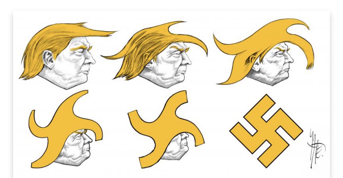 Trump es el nuevo Hitler del siglo XXI.