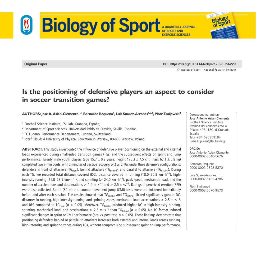 Biology of Sport tweet media