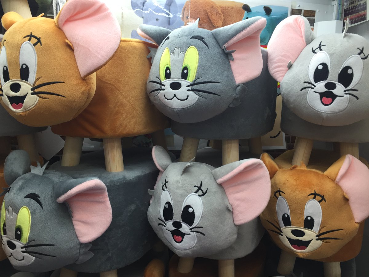 アミューズコーナー】 大人気！ #トムとジェリー がスツールになって