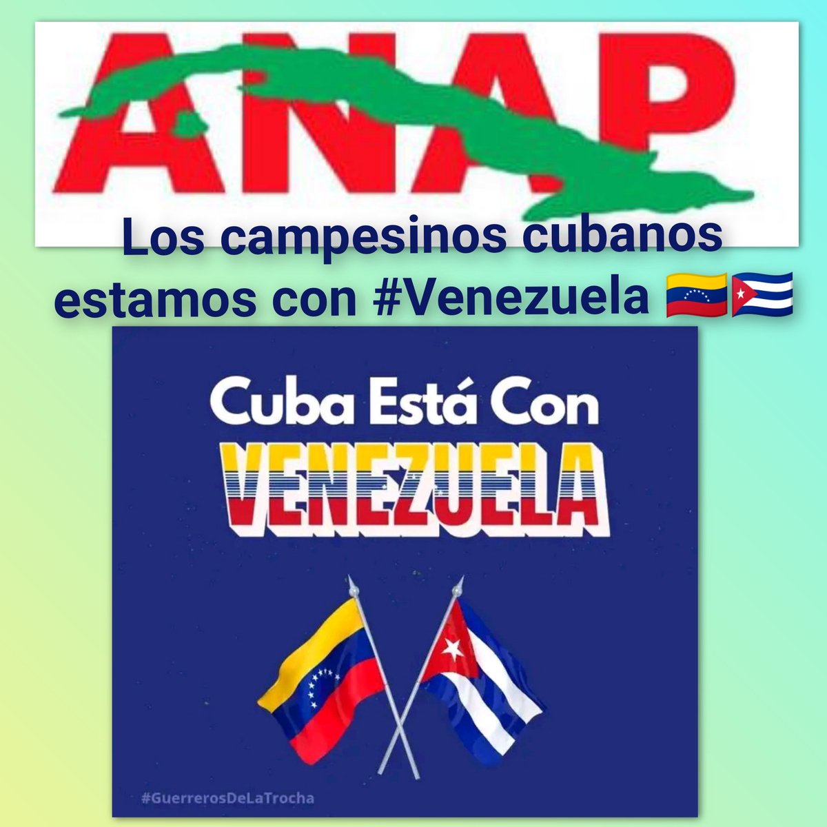 #VenezuelaSeRespeta #VenezuelaLibre  #ANAPCuba  🇨🇺 #ANAPSanctiSpíritus
<a href="/FelixDuarteOrte/">Félix Duartes Ortega</a> <a href="/SarduyYamila/">Yamila Sarduy Martínez</a> <a href="/SFerreyan/">Sergio Rodríguez Ferreyán</a> <a href="/yoel_palmero/">Yoel Palmero Meneses</a> <a href="/OsvelPerez37583/">Osvel Perez Gerardo</a> <a href="/EidyDazFer11358/">ANAP SanctiSpíritus 🇨🇺</a> <a href="/LidiaRguez77701/">Lidia Rguez</a> <a href="/VelozFredy93/">Fredy Veloz</a> <a href="/YaumaryPerez/">Yaumary González Pérez M/B #AnapSanctiSpíritus</a>