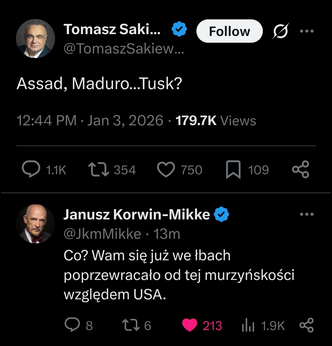 Wiktor_Vector's tweet image. I cyk bingo i po makale.

Żebym ja dawał "like", to już znaczy, że to było przekroczenie czerwonej linii.

A tak na serio, to już jest szczyt, to nawoływanie do "operacji specjalnej", czy co?