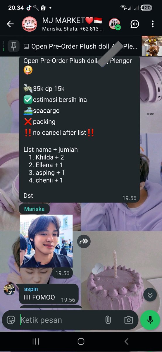 khildaawl2's tweet image. Open Pre-Order Plush doll Velocity/Plenger

💸35k dp 15k
✅️est bersih ina
⛴️seacargo
❌️packing
‼️no cancel after list‼️
Go dom Bogor

Yuk po bareng plenger🤩😋

t. Wts wtb plush doll velocity plenger #wts #wtb