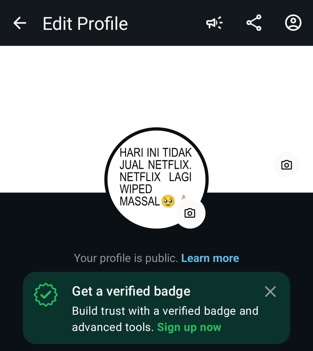 Pp ku sudah seperti ini tapi masih ada yang nanyain netflix