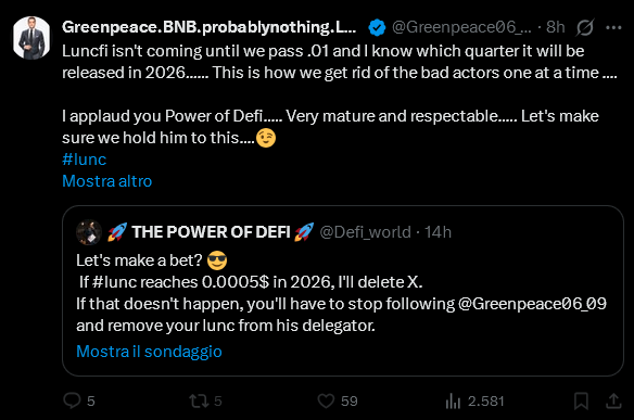 Even #lunc 0.01$ in 2026...
I'm sorry I won't be there to see it.
I mean, we'll all die before we see something like that...
maybe in 2150

#luncfi 🤣🤣

You'll see me on X for a long, long time to come!