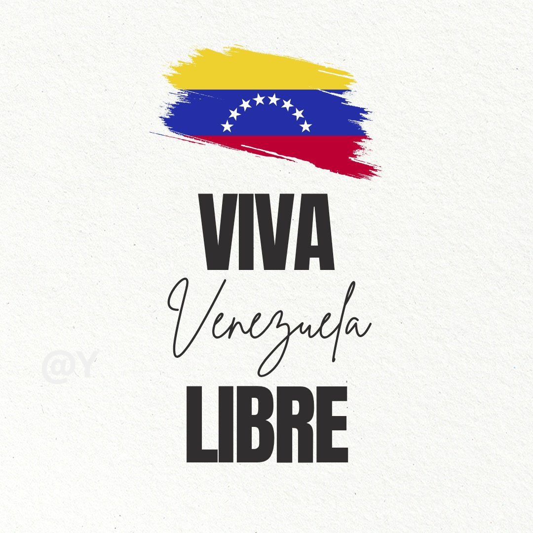 ¡El Presidente legítimo de Venezuela es <a href="/EdmundoGU/">Edmundo González</a> !

¡Abajo la narcodictadura!

¡Viva Venezuela Libre!

💛💙❤️