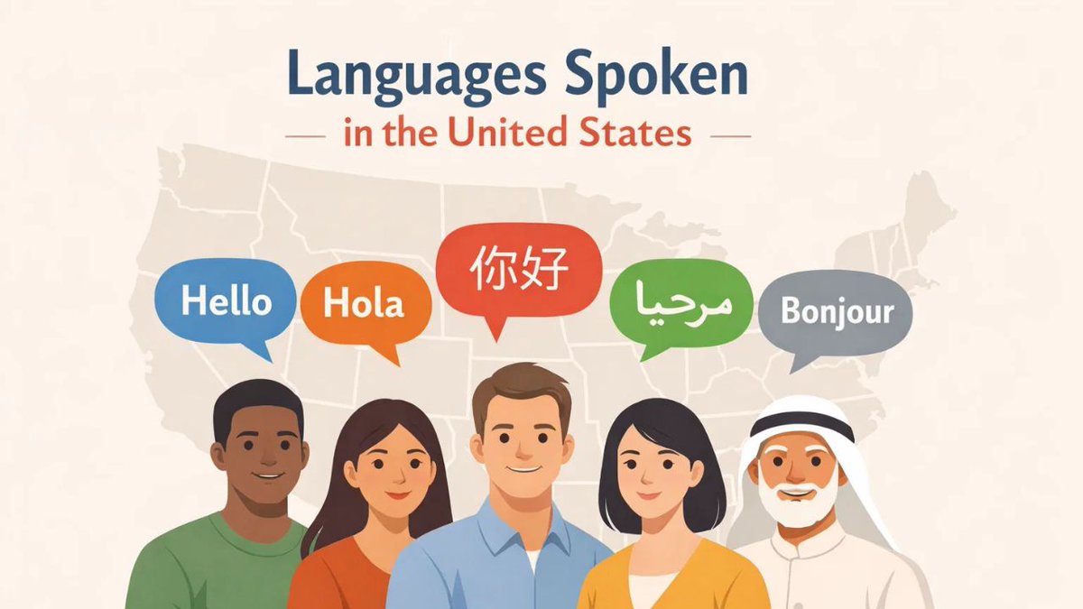 The United States has no official language — and that’s why so many languages are spoken in the United States today. 🇺🇸
History, immigration, and diversity explain it all.
Read more: globalmirrorofficial.com/languages-spok…
#language #USA #SpokeIsHerefanart #USHistory