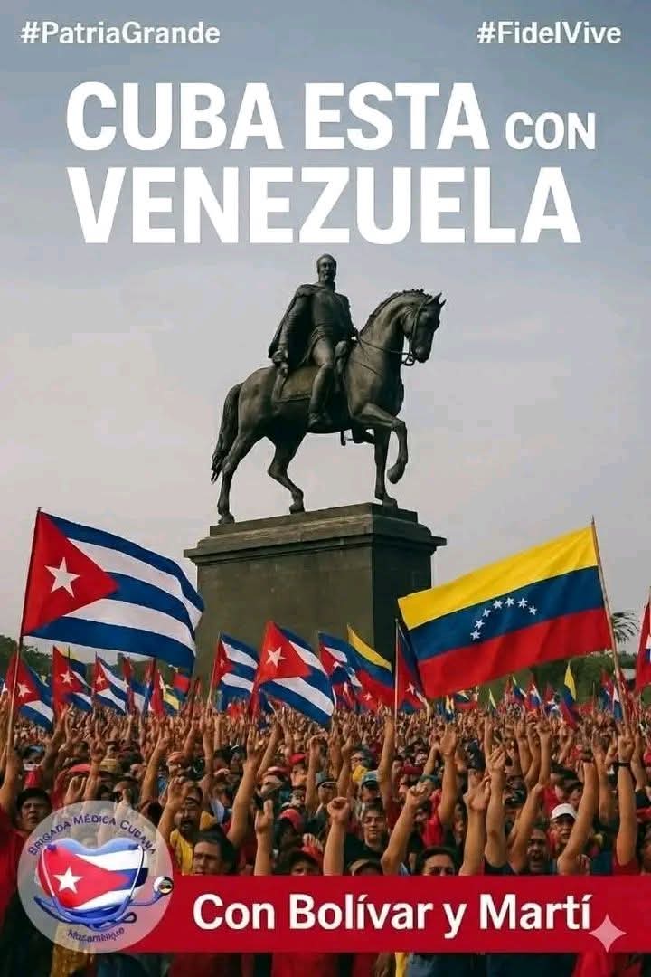 NavarroANAP's tweet photo. @EmilioLozadaG #CubaConVenezuela #VenezuelaNoEstáSola No a la agresión a #Venezuela. Manos fuera de Venezuela. https://t.co/1UjtGIPH6C