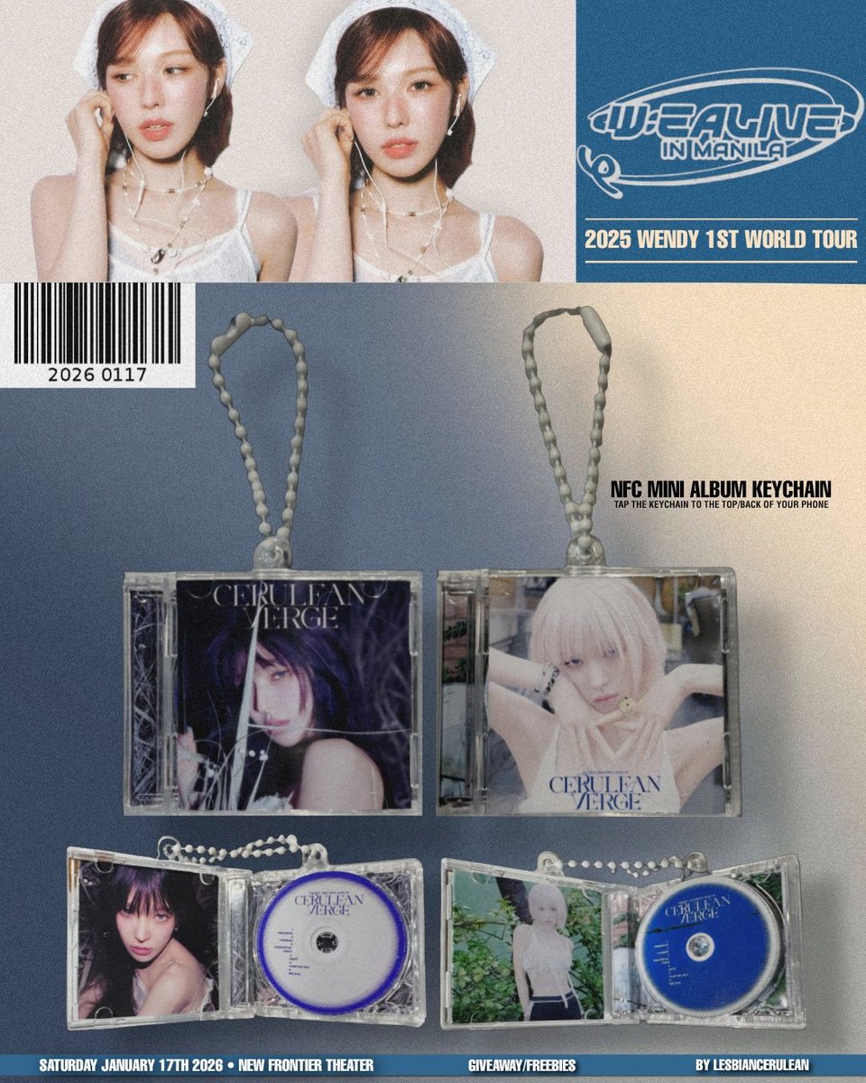021ssw's tweet photo. <W:EALIVE> IN MANILA 
Fan support by @lesbiancerulean

📅2026.01.17
🩵 1:1 limited qty
🩵 loc and time - tba

#웬디 #WENDY https://t.co/NTf2ovAi3y