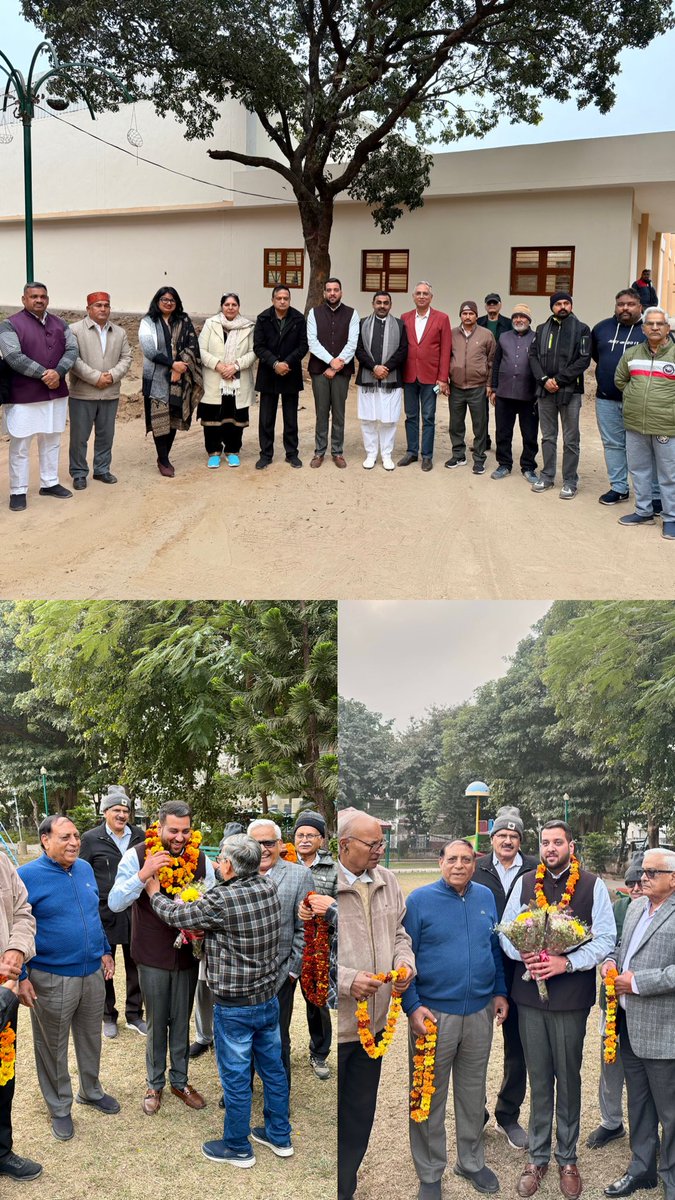 Akshay_INC's tweet photo. The inauguration of maintenance and development works of the park in Sector 4, Panchkula and the newly constructed badminton hall at the Community Centre in Sector 25, Panchkula done today in the presence of Mayor Shri Kulbhushan Goyal, Councillors, and residents of Ward 17. https://t.co/MxRkRlzZ7j