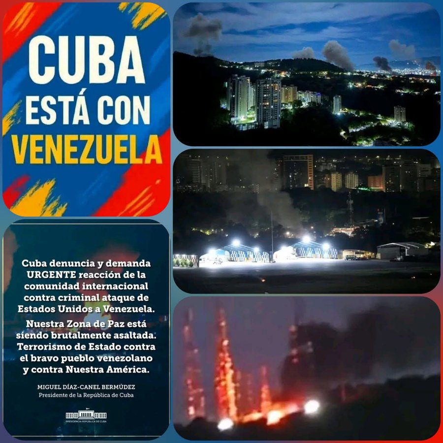 Rechazamos enérgicamente la agresión militar contra la República Bolivariana de #Venezuela.
#VenezuelaNoEsUnaAmenaza
#Artemisa