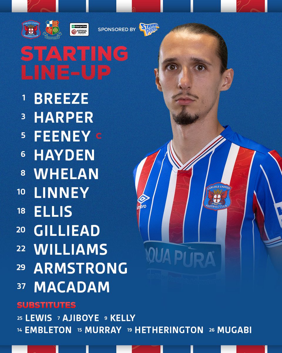 Our side to start 2️⃣0️⃣2️⃣6️⃣

Team news sponsored by <a href="/StanwixPark/">Stanwix Park</a>.