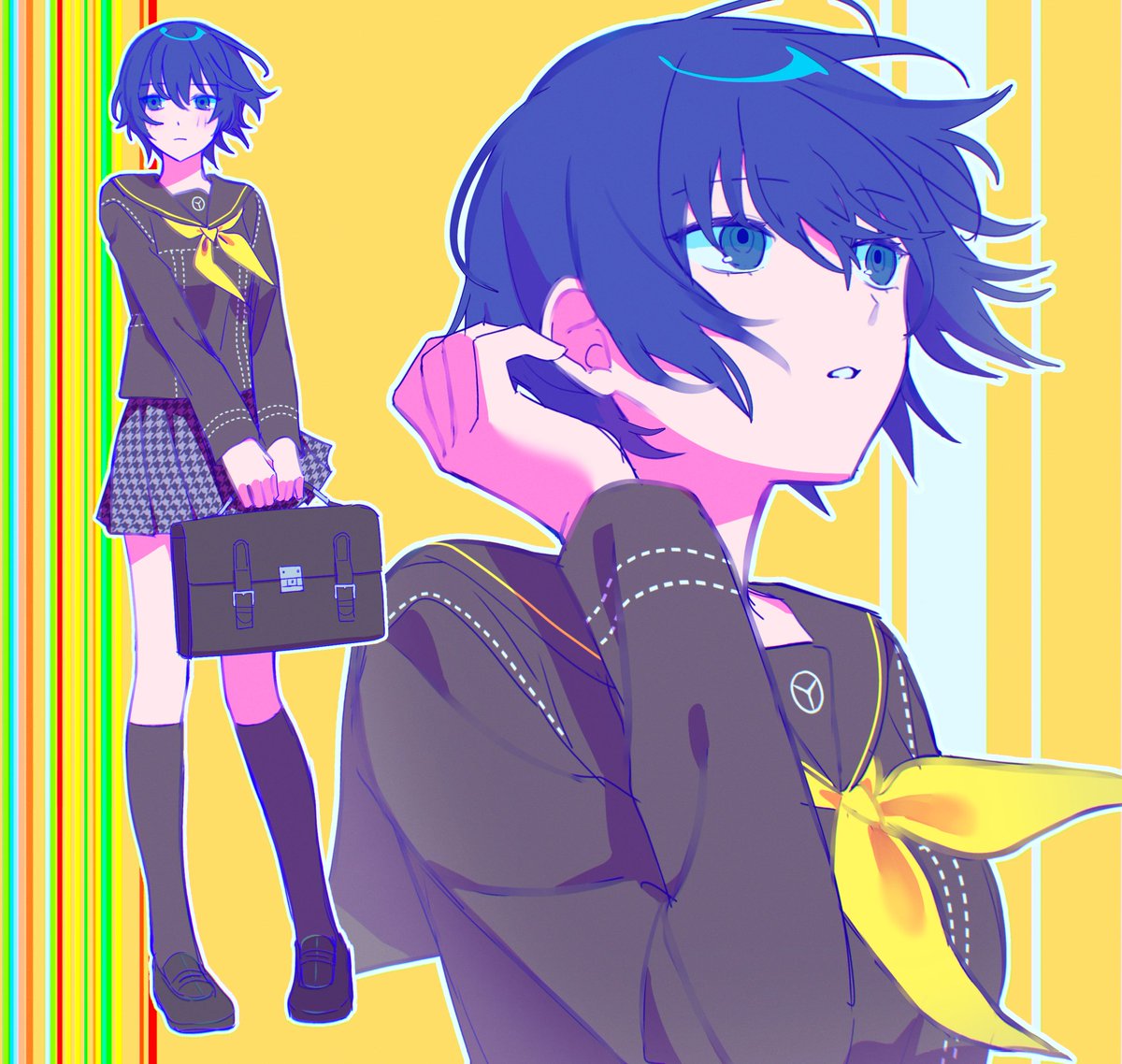 renyarrh's tweet image. 💙
#Persona4 #NaotoShirogane