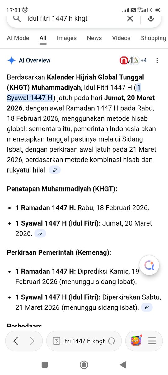 Tahun 2026 ini idul fitri sama2 1 syawal, tapi bisa jadi beda hari ombudd.. 😬