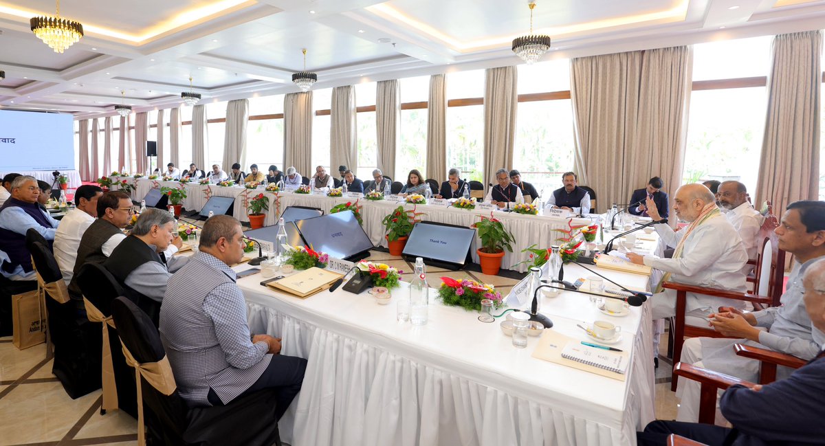 AmitShah's tweet photo. Chaired the meeting of the Parliamentary Consultative Committee of the Ministry of Home Affairs on CFSL and NFSU in the Andaman and Nicobar Islands today.

Under Modi Ji's leadership, India has achieved global standards in forensic investigation by delivering swift and accurate results and achieving record-breaking high conviction rates, serving fast and flawless justice. We are now set to churn out 35,000 forensic experts a year by setting up NFSU campuses in all states by 2029.