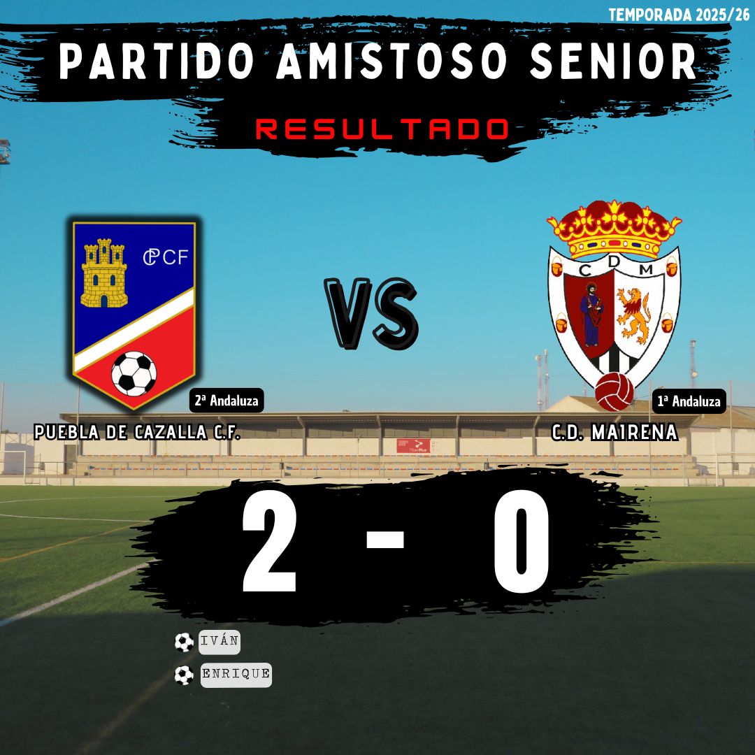 Victoria de mucho mérito ayer ante el C.D. Mairena (1ª Andaluza)

Una defensa sólida, el esfuerzo colectivo y la efectividad en ataque.

Felicitamos a nuestro entrenador Daniel y a nuestros jugadores por el trabajo realizado y por volver a ilusionarnos.

¡Este es el camino! ⚽