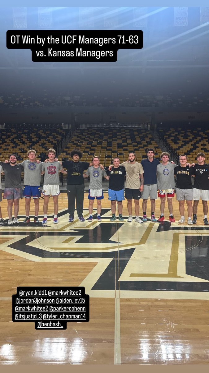 UCF Mens Basketball Managers tweet media