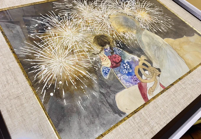 額装(おめかし)しましたわよ〜〜! #大作品展軌跡05