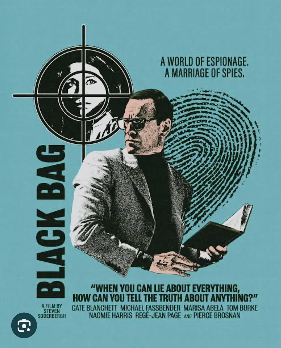 Movie_Analyst's tweet image. In my top ten of 2025 movies #BlackBag #AustralianActor #CateBlanchett #MichaelFassbender #MarisaAbela #PierceBrosnan