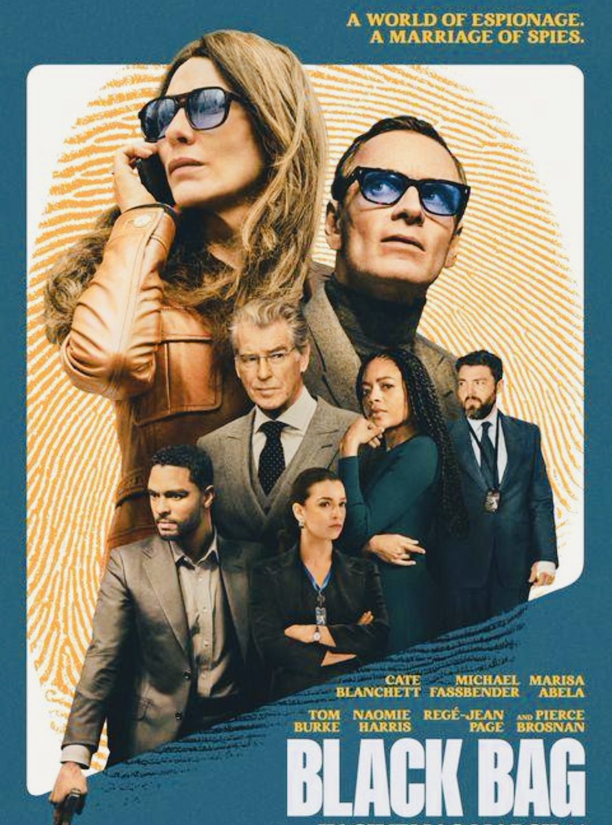 Movie_Analyst's tweet image. In my top ten of 2025 movies #BlackBag #AustralianActor #CateBlanchett #MichaelFassbender #MarisaAbela #PierceBrosnan